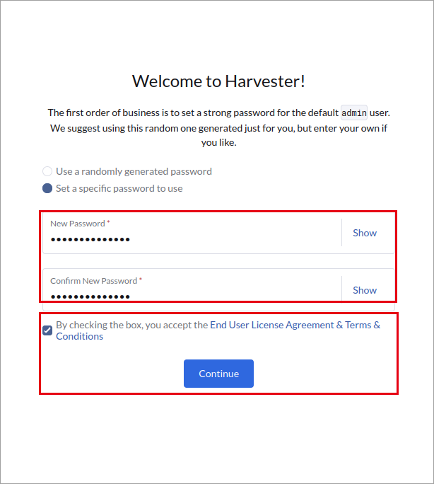 パスワードの設定