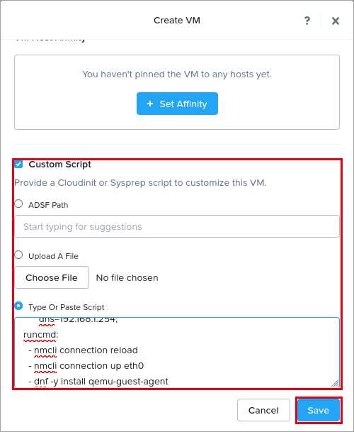 Custom Script